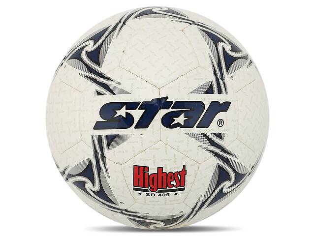 Мяч футбольный STAR HIGHEST SB405 №5 PU Белый-темно-синий