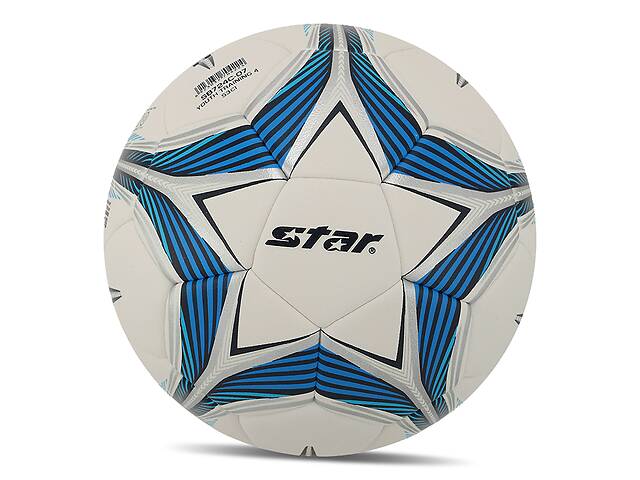 Мяч футбольный Star Outh Training 5 SB724C №4 Бело-синий (57623026)