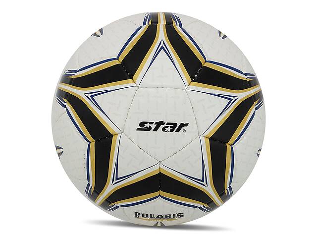 Мяч футбольный Star Polaris Gold SB4065C №5 Бело-черно-золотой (57623030)