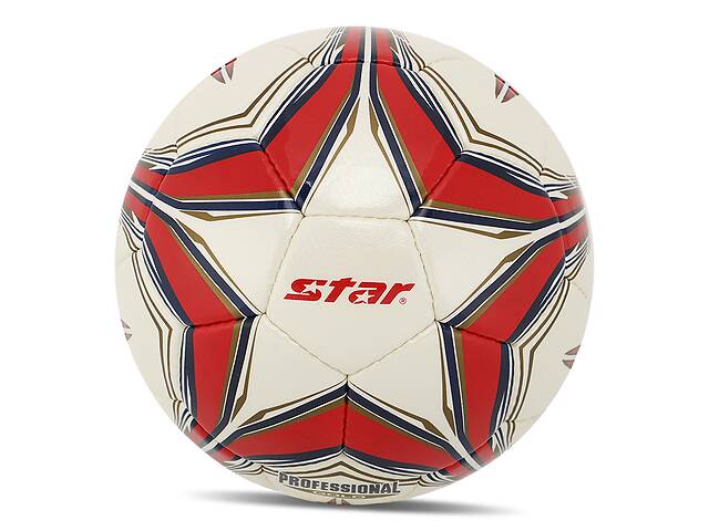 Мяч футбольный Star Professional Gold SB344G №4 Бело-красный (57623035)
