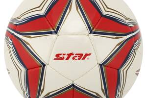 Мяч футбольный STAR PROFESSIONAL GOLD SB344G №4 Composite Leather Белый-красный