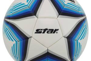 Мяч футбольный STAR THE POLARIS 2000 FIFA SB235FTB №5 PU Белый-голубой