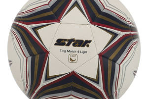 Мяч футбольный Star Ting Match 4 Light Hybrid SB3144L №4 Бело-золотой (57623041)