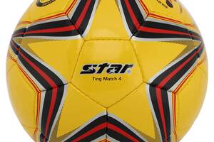 Мяч футбольный STAR TING SB3134-05 №4 PU Желтый-красный