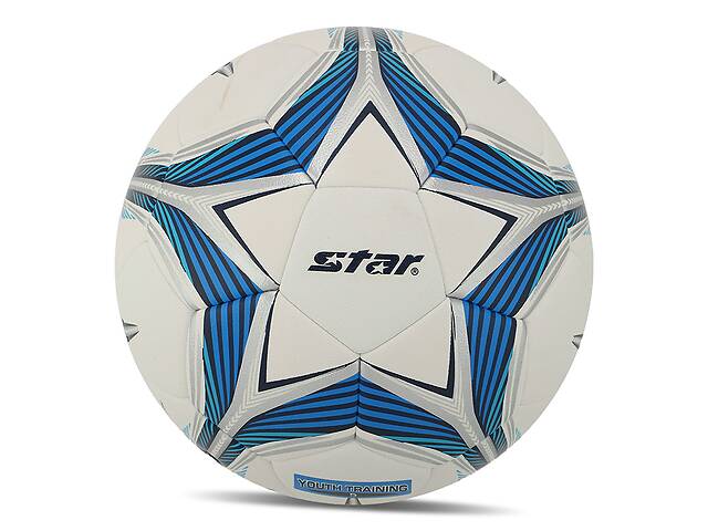 Мяч футбольный Star Youth Training 5 SB725C №5 Бело-синий (57623046)