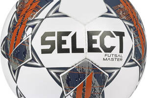 Мяч футзальный Select Futsal Master v22 белый/оранжевый Уни 4 (104346-358-4)