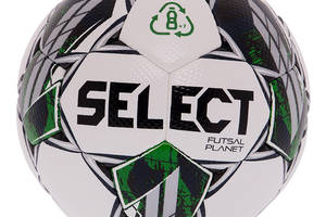 Мяч футзальный Select Futsal Planet V22 Z-PLANET-WG №4 Бело-зеленый (57609003)