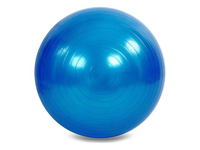 Мяч фитнес World Sport, 65см гладкий (800гр) GymBall, синий