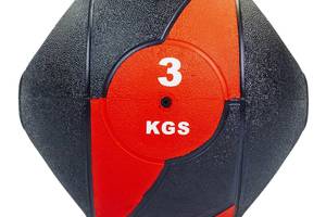 Мяч медицинский медбол Record Medicine Ball FI-5111-3 3 Черный-красный