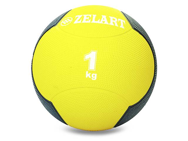 Мяч медицинский медбол Zelart Medicine Ball FI-5121-1 1 Желтый-Черный