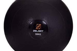 Мяч набивной слэмбол для кроссфита рифленый Modern FI-2672 Zelart 30 кг Черный 56363146