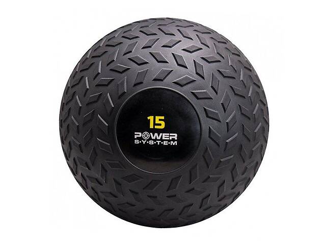 Мяч SlamBall для кросфита и фитнеса Power System 15 кг черный 56227014
