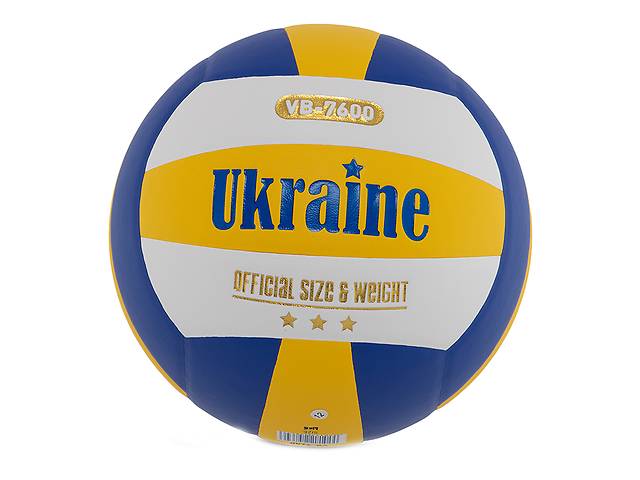 Мяч волейбольный FDSO Ukraine VB-7600 №5 Желто-синий (57508624)