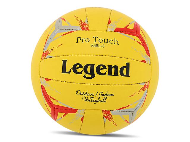 Мяч волейбольный Legend LG9490 №5 Желто-красный (57566149)