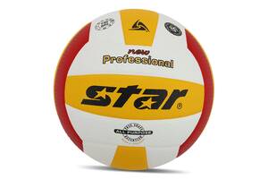 Мяч волейбольный Star New Professional VB315-34 №5 Бело-желтый (57623121)