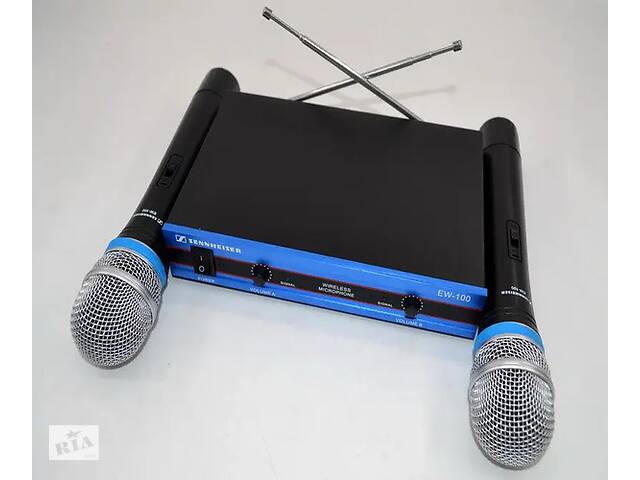 Микрофон качественный и беспроводной Sennheiser EW-100 Черный (EW-100_1117)