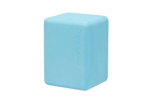 Мини-блок для йоги Manduka Travel Yoga Block Aqua 10x11.5x15 см голубой