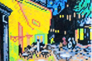 Набір Алмазна мозаїка вишивка 'Нічна тераса кафе», Вінсент ван Гог повна викладка 5d 20х24 см