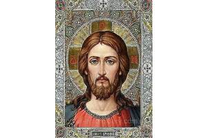 Набор алмазной вышивки значок'Иисус' полная выкладка, мозаика 5d, 30х40 см