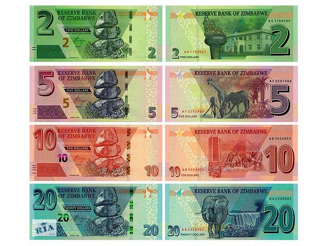 Набір банкнот Зімбабве UNC