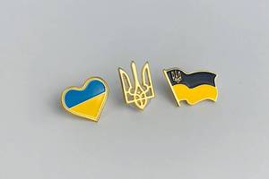 Набір Dobroznak з 3х значків/пінів Єдність