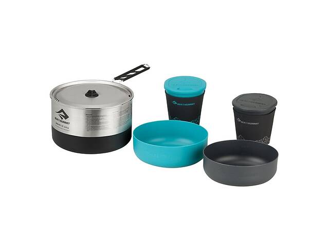 Набір посуду Sea To Summit Sigma Cookset 2.1 Pacific 6 шт Blue/Silver (STS APOTSIGSET2.1)