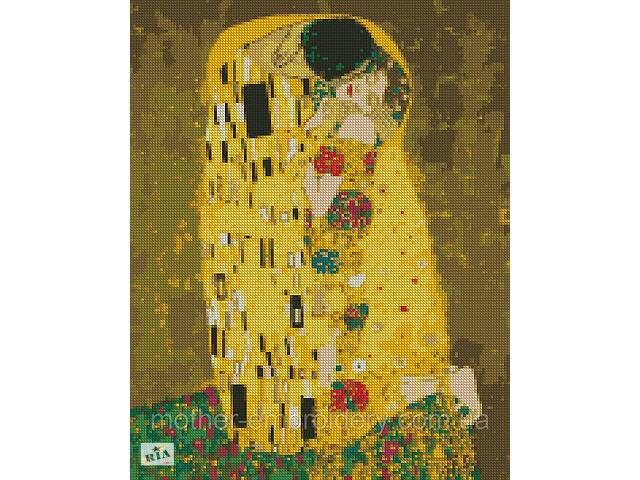 Алмазна мозаїка вишивка Аура поцілунку Густав Клімт на підрамнику повна викладка 5d 40х50 см