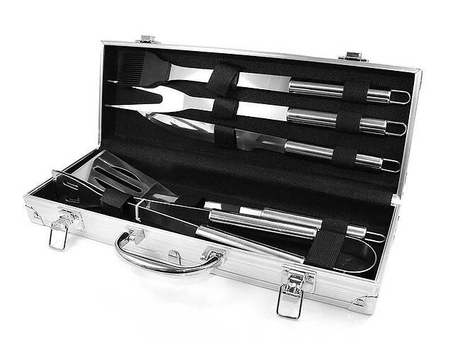 Набор для мангала 37х13х7см BBQ Tools Set AL 5/ 8996