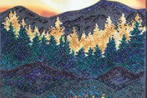 Набор для вышивки бисером на натуральном художественном холсте Абрис Арт У озера AB-845