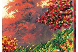 Набор для вышивки бисером на натуральном художественном холсте Абрис Арт Осенние зарисовки-3 AB-414