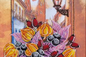 Набор для вышивки бисером на натуральном художественном холсте Абрис Арт Осеннее AB-848