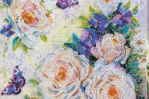 Набор для вышивки бисером на натуральном художественном холсте Абрис Арт Цветы для любимой AB-716