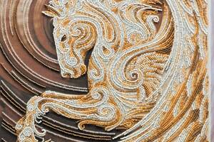 Набор для вышивки бисером на натуральном художественном холсте Абрис Арт Пегас AB-657