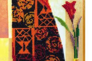 Набор для вышивки бисером на натуральном художественном холсте Абрис Арт Африка-3 AB-468