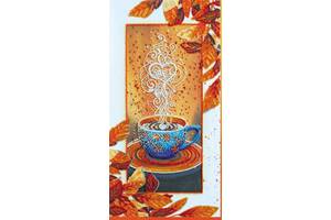 Набор для вышивки бисером на натуральном художественном холсте Абрис Арт Осенний латте AB-843