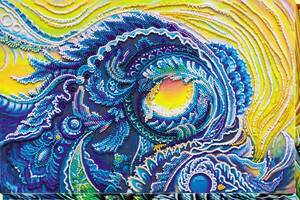 Набор для вышивки бисером на натуральном художественном холсте Абрис Арт Песнь моря AB-573