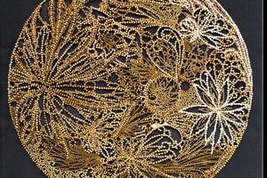 Набор для вышивки бисером на натуральном художественном холсте Абрис Арт Лунная филигрань AB-851