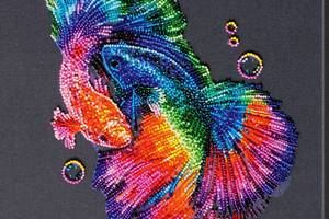 Набор для вышивки бисером на натуральном художественном холсте Абрис Арт Танец радуги AB-822