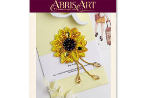 Набор для вышивки бисером украшения 'Маленькое солнце' Abris Art AD-206 на натуральном холсте