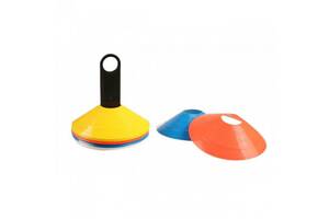 Набор фишек с подставкой LiveUp AGILITY CONES WITH RACK 20 шт (LS3672)