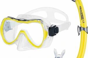 Набор маска и трубка Aqua Speed ENZO + SAMOS 3112 Желтый OSFM 5908217631121