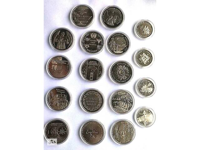 Набор монет в капсулах Collection Вооруженные Силы Украины 30 мм 18 шт Cеребристый (hub_e23tsn)