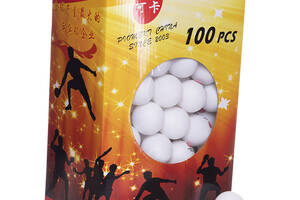 Набор мячей для настольного тенниса Pro-513 FDSO Белый 100шт (60508461)