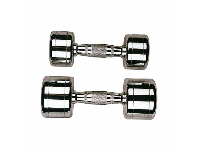 Набор профессиональных гантелей хромированных 1-10 кг STEIN Chrome Dumbbell set 1-10 KG, 10 pairs