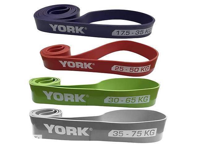 Набор резинок для фитнеса York Fitness 17,5 - 65 кг 4 шт