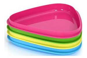 Набор с 4 тарелок Light My Fire Spork Stack Plate 4-pack Cyan Blue/Lime/Green/Fuchsia (1033-LMF 40140815)