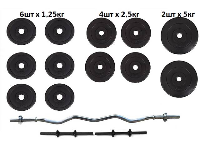 ‼️Набор штанг+гантели‼️ 36,52,60,70,80,90,91,101,107,110,120,128,140кг