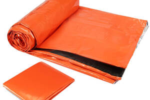 Набор спасательных спальных термомешков 213х90 см из 2х шт Оранжевый (n-780)