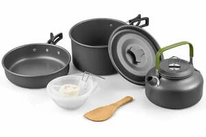 Набор туристической посуды алюминиевой Cooking Set DS-308 8148