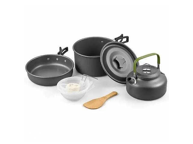 Набор туристической посуды алюминиевой Cooking Set DS-308 8148